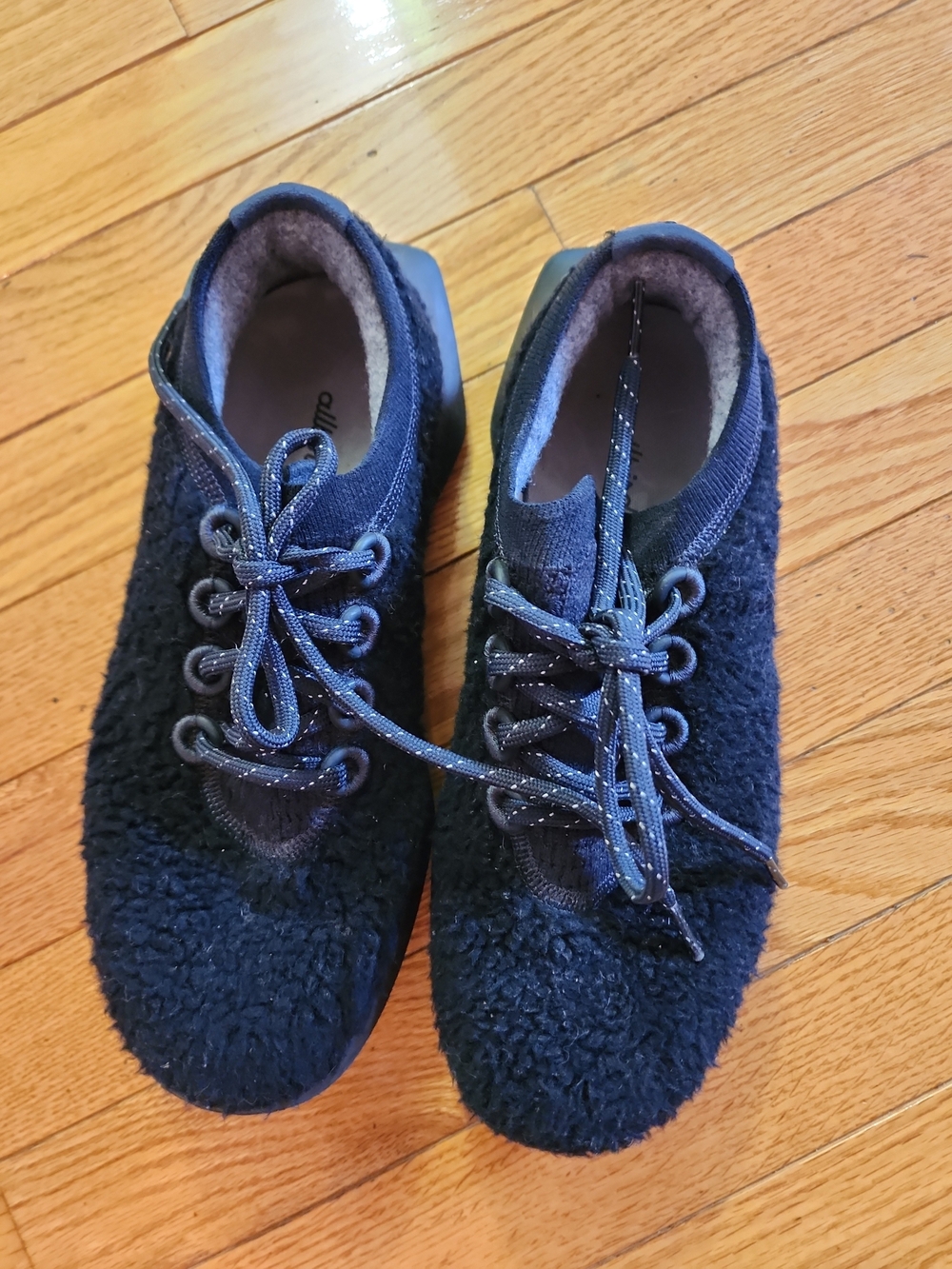 Allbirds Wool Dasher Black Laceup Sneakers